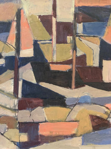 'Cubist Fishing Harbour' by Tomas Sjunnesson