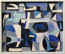 Load image into Gallery viewer, &#39;Abstract Composition in Blue and Grey&#39; by Tanja Sinelnikow