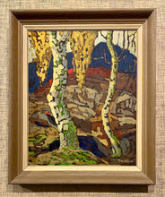 Load image into Gallery viewer, &#39;Landscape with Birches’ by Tor Otto Fredlin