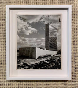 'United Nations General Assembly Building' - original vintage press photograph