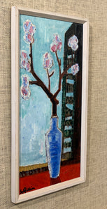 'Vase with Blossom Branch' by Stig Kjellin