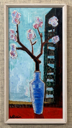 'Vase with Blossom Branch' by Stig Kjellin