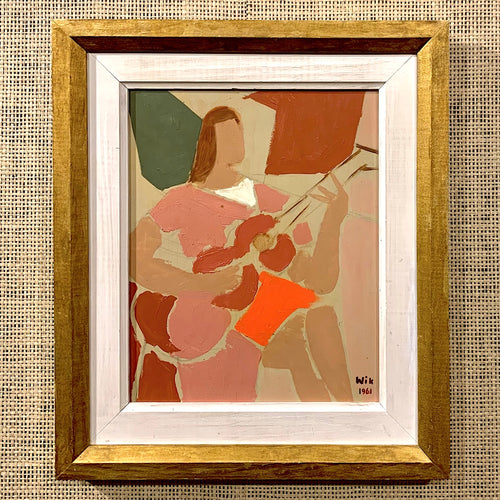 'Flicka med Gitarr' (Girl with Guitar) by Wilhelm Wik