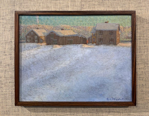 'Winter Landscape with Houses' by Arvid Skoggård - ON SALE